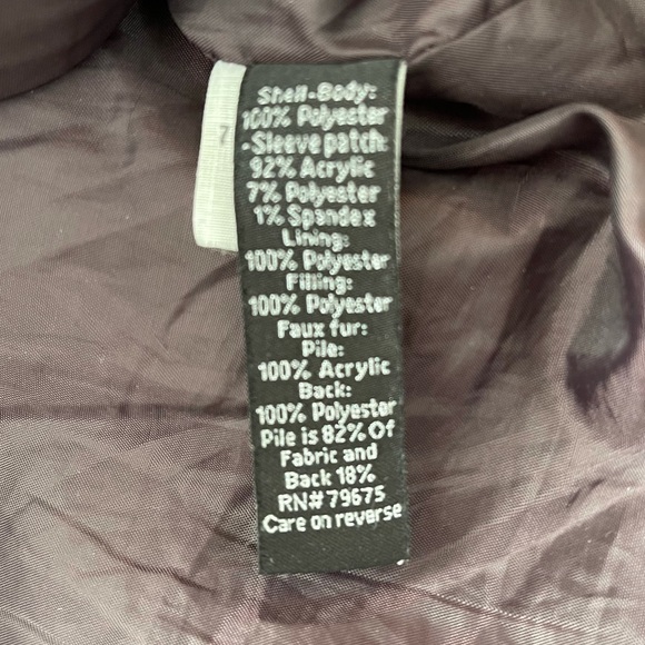 Apt. 9 Heavyweight Coat with hood, XL, Maroon - Picture 7 of 8